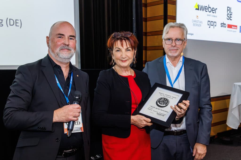 Bild på vinnare av Swedish Concrete Award